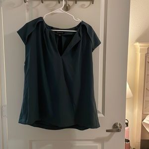 Banana Republic dark green blouse